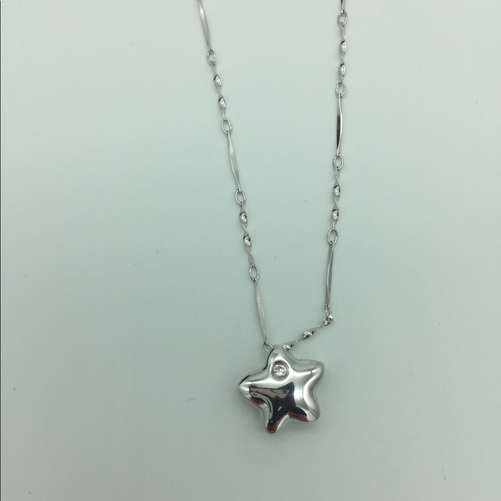 Brand New CZ Stone Star Necklace